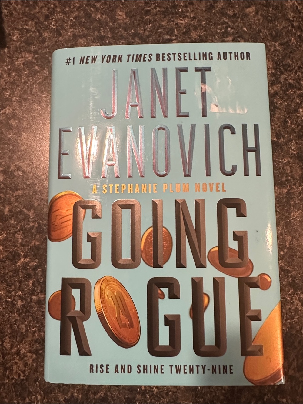 Going Rogue by Janet Evanovich - Light Blue Hardcover